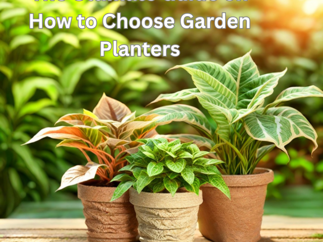 The Ultimate Guide on How to Choose Garden Planters