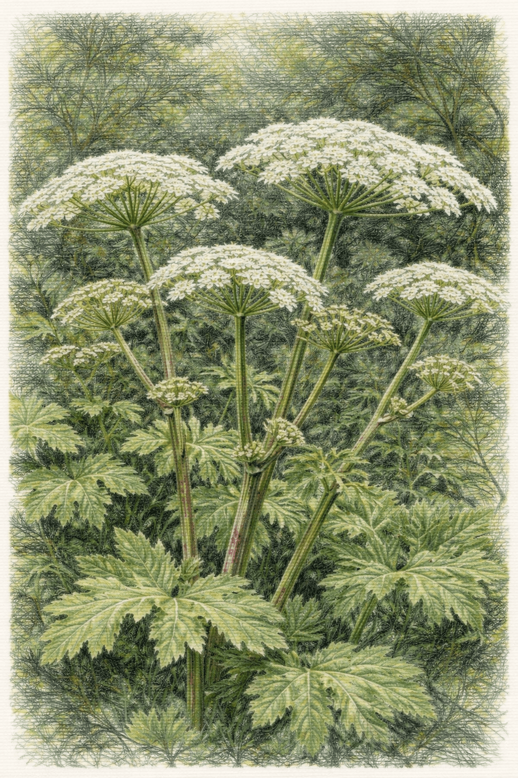 Giant Hogweed (Heracleum mantegazzianum)
