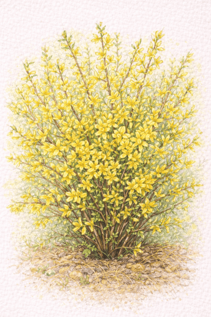 Forsythia × intermedia