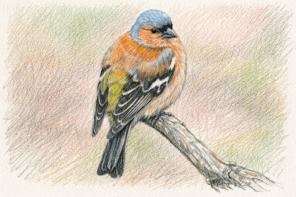 Chaffinch. Fringilla coelebs