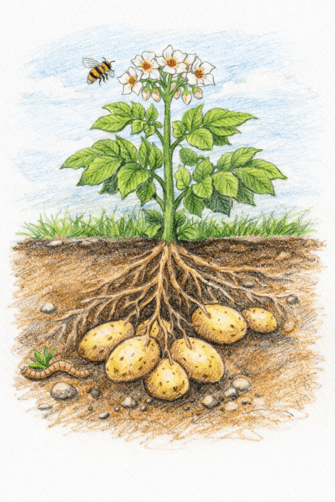 Potato Plant: Solanum tuberosum