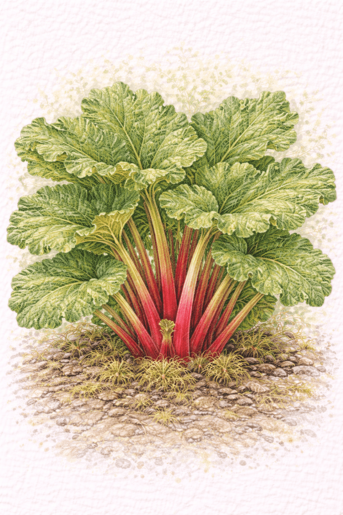 Rhubarb (Rheum rhabarbarum)