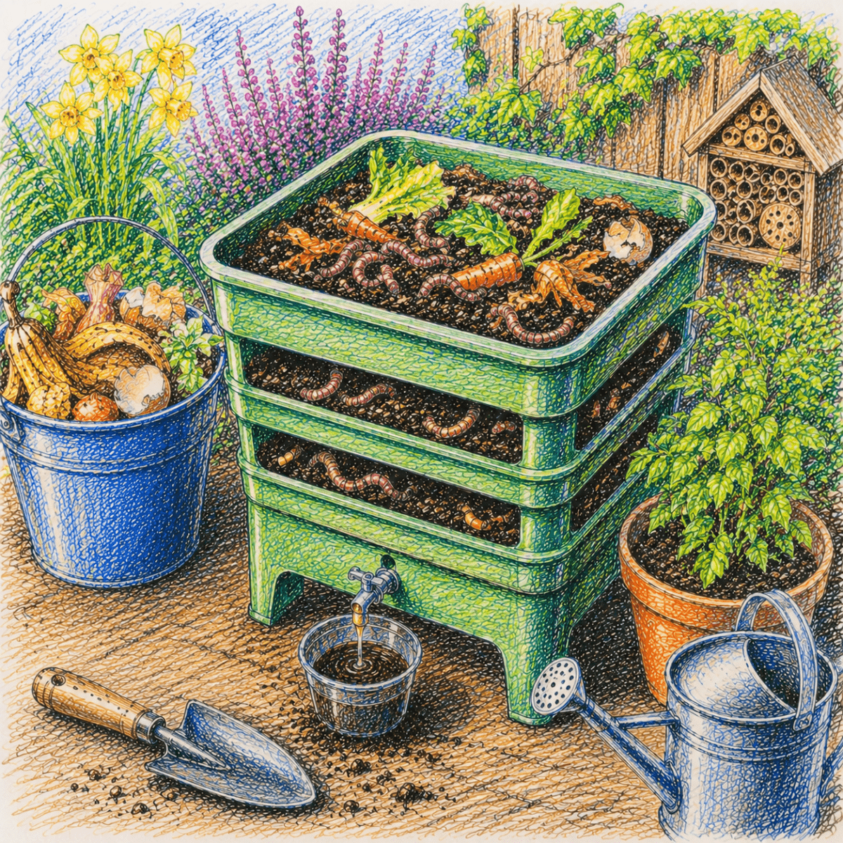 Wormeries: Turning Kitchen Waste into Garden Gold