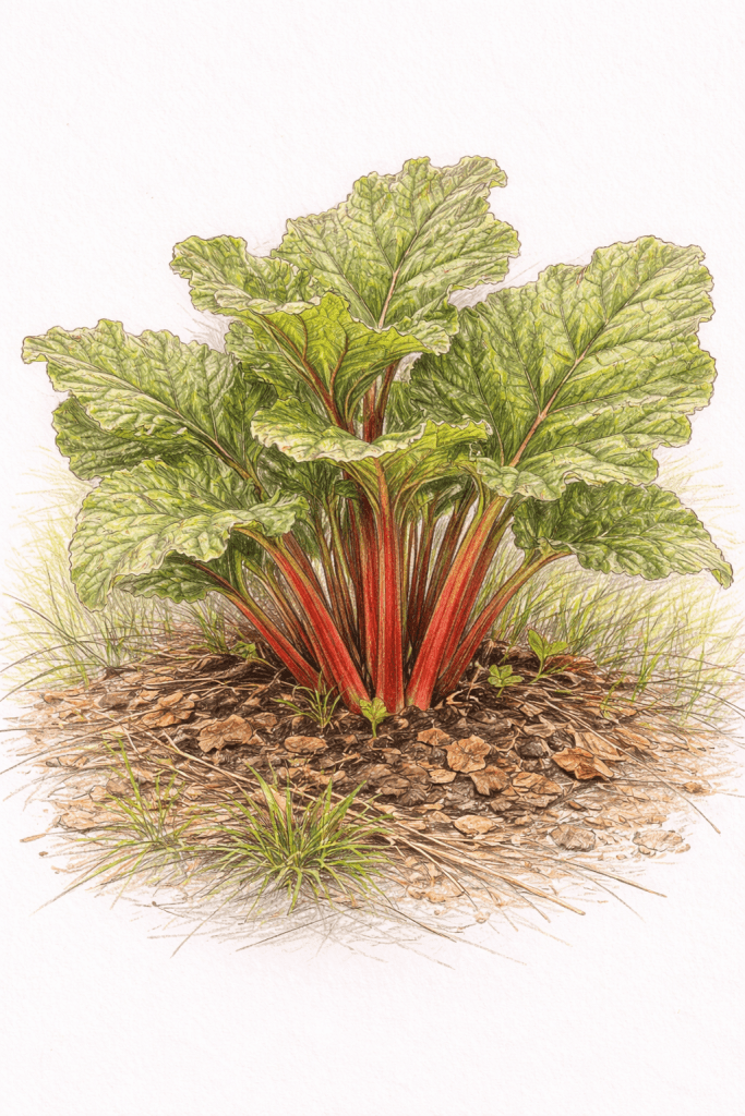 Rhubarb Plant - Rheum rhabarbarum