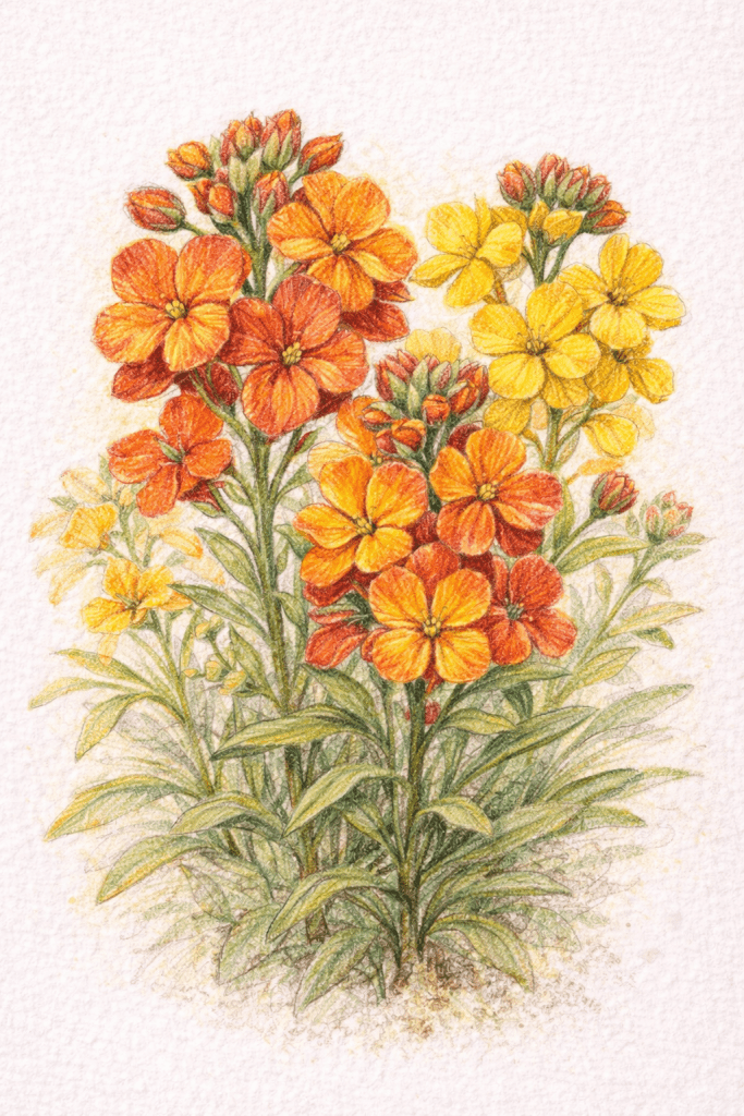 Erysimum cheiri - wallflowers