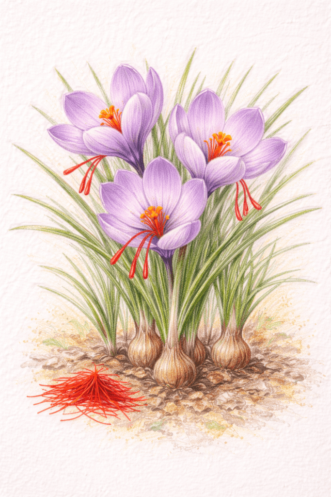 Crocus sativus - Saffron Crocus