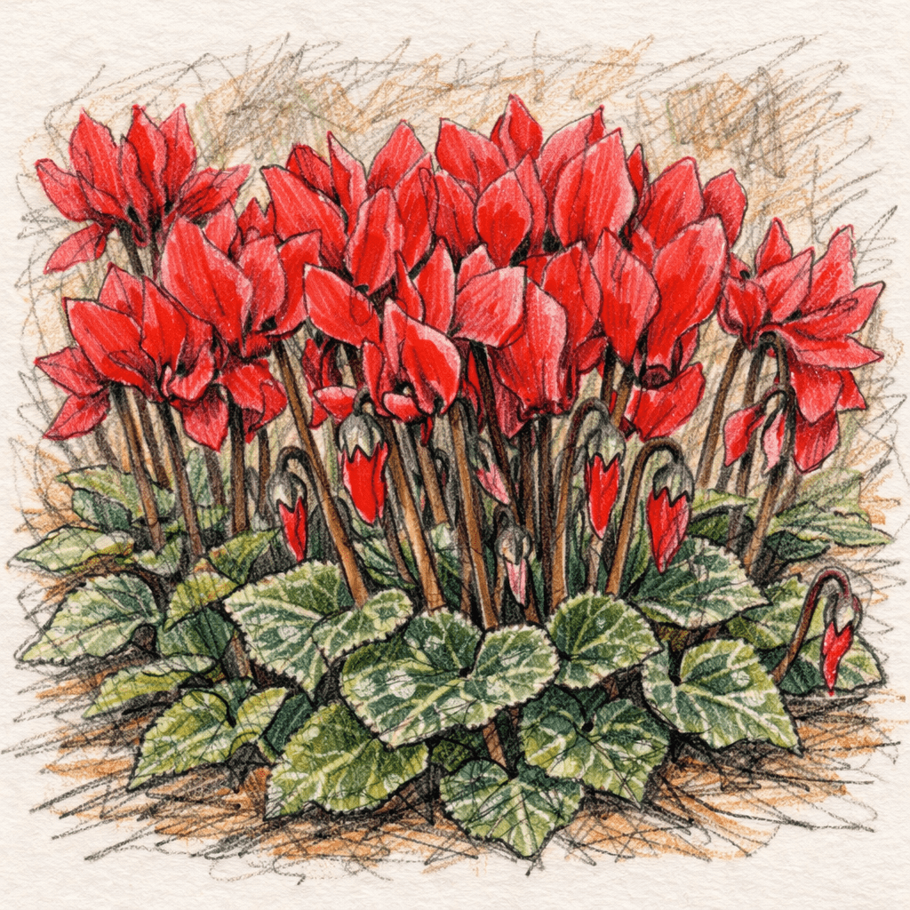A Ruby Gem for Winter: Meeting Cyclamen persicum 'Verano Red'