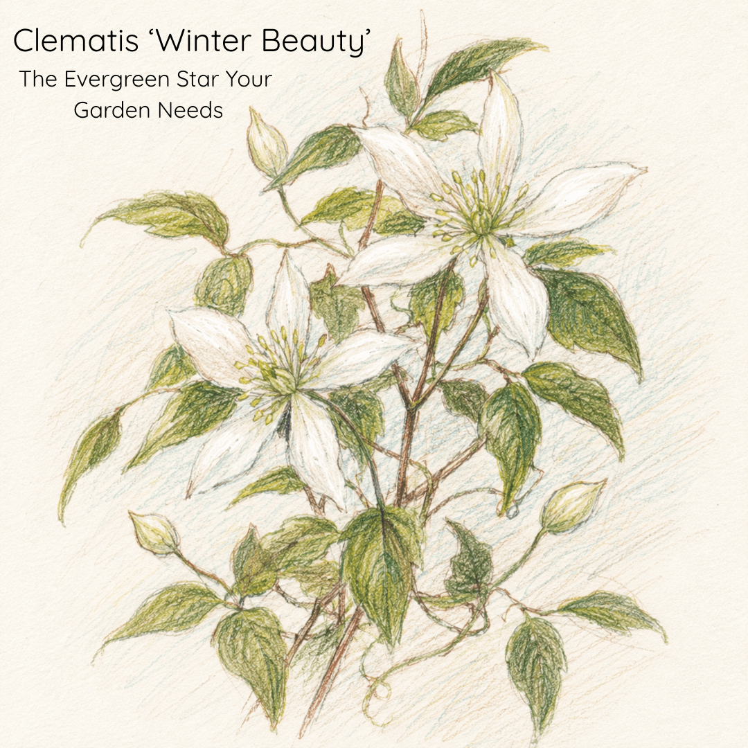 The Evergreen Star Your Garden Needs - Clematis - winter beauty