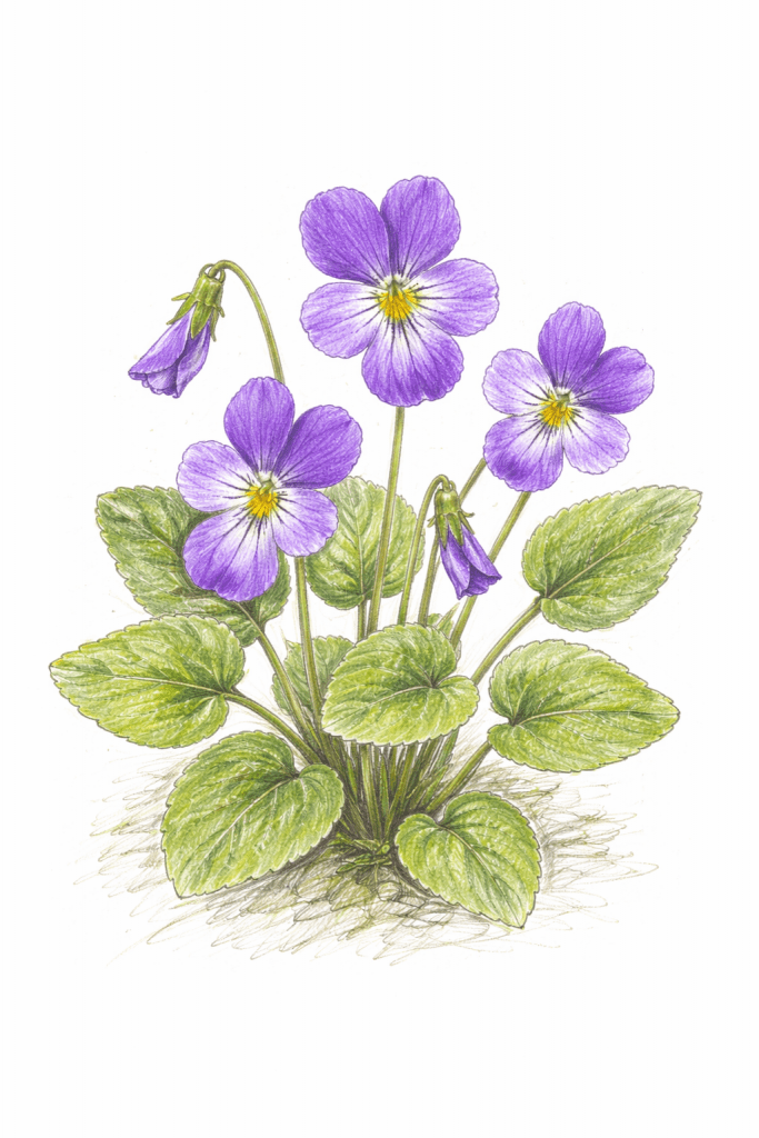 Viola

Botanical name: Viola odorata