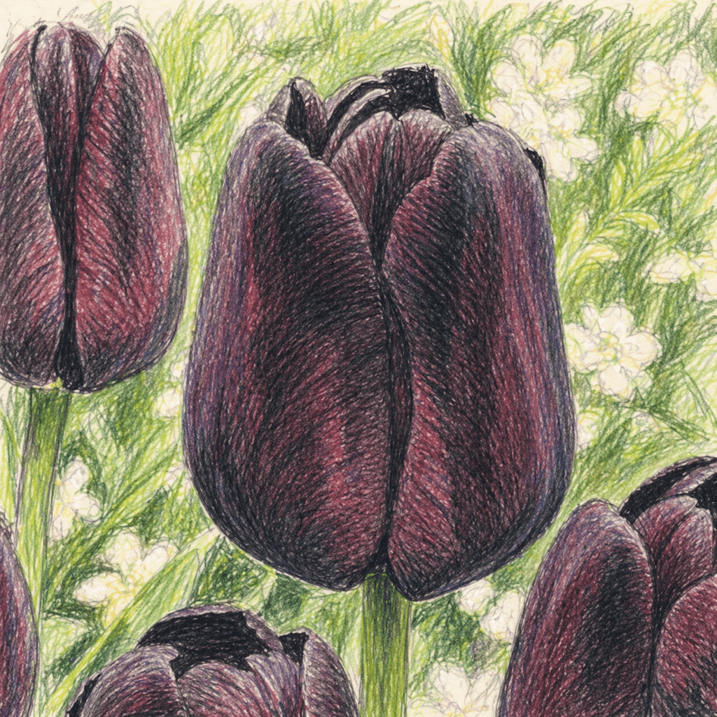 Tulipa - Tulip 'Queen of Night'