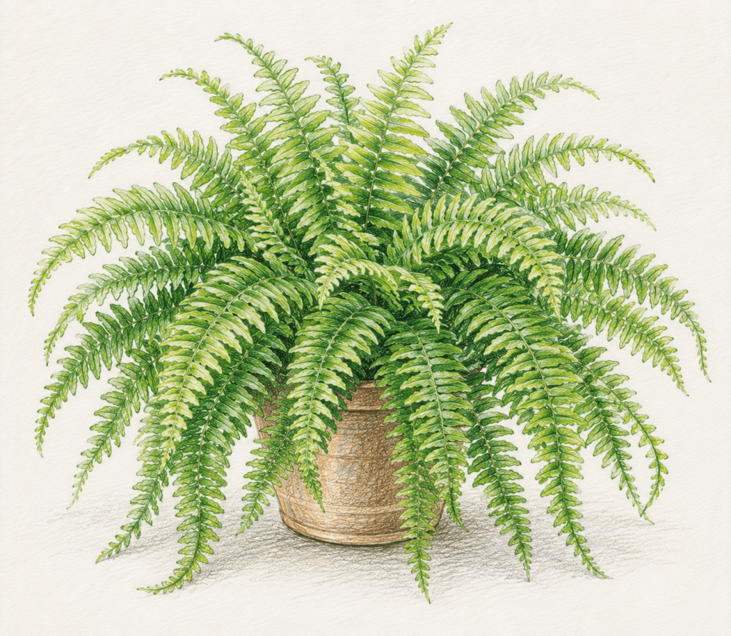 Boston Fern Nephrolepis exaltata