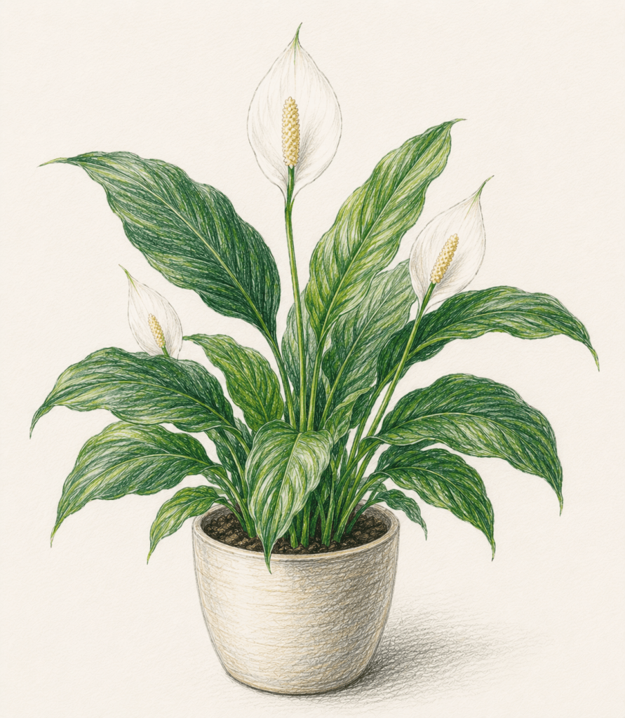 Peace Lily — Spathiphyllum wallisii