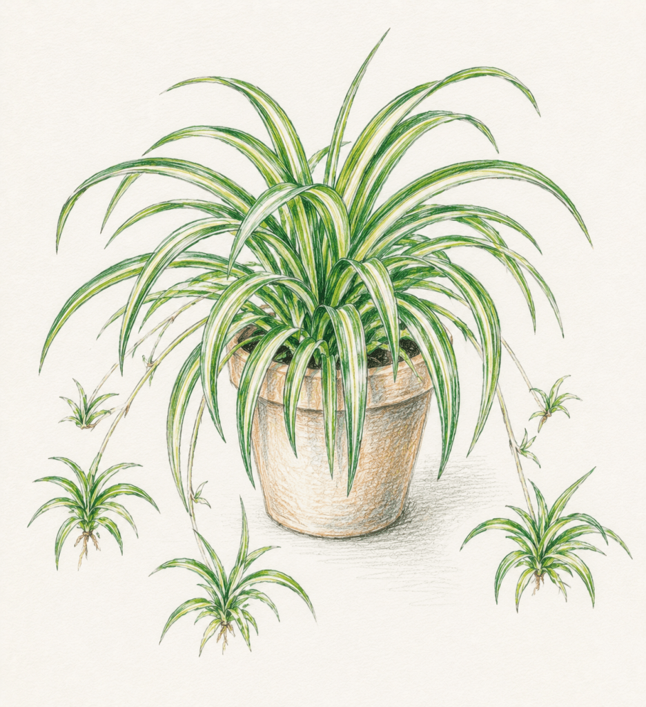 Spider Plant — Chlorophytum comosum