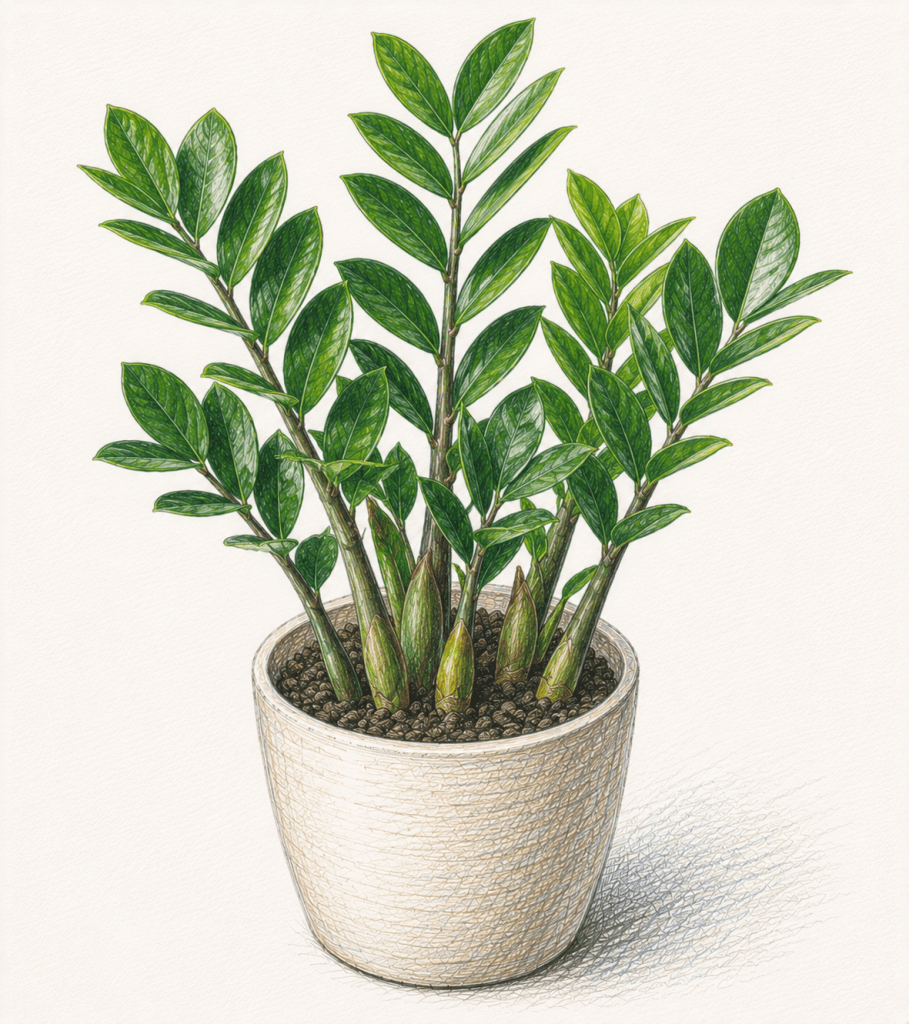 ZZ Plant — Zamioculcas zamiifolia